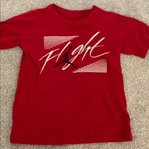 Red and white Jordan shirt